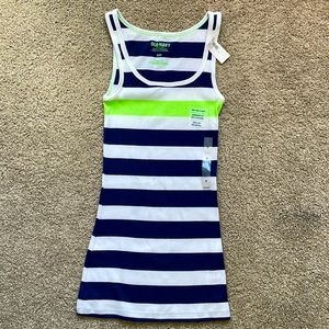 NWT Old Navy Rib Stripe Tank (Size: Small)